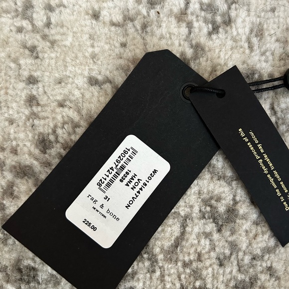 Rag & Bone NWT black / grey straight leg jeans - Picture 9 of 14